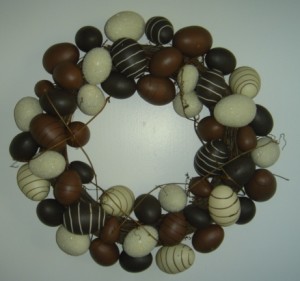 Chocolate Egg Wreath Chocolate Egg Wreath