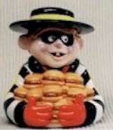 He is a ham-burglar.