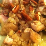 Chicken with Barley & Pecans
